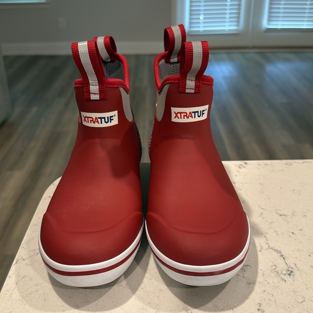 Xtratuf Tailgate Ankle Deck Boots - Alabama Crimson Tide Red/Gray - Picture 2 of 5